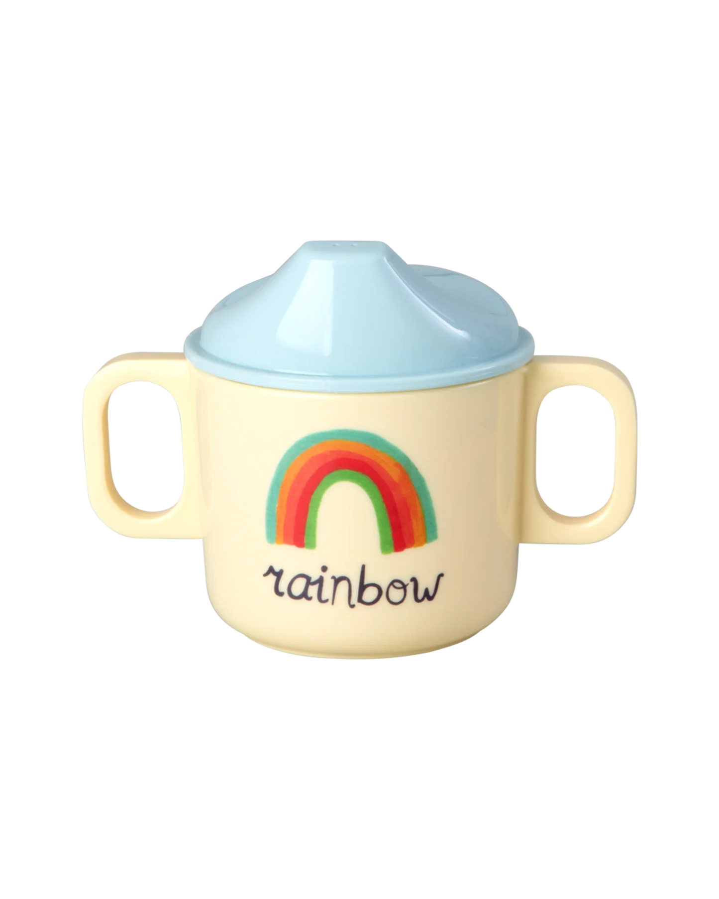RICE | Babybeker met 2 oren Blue ABC 250 ml