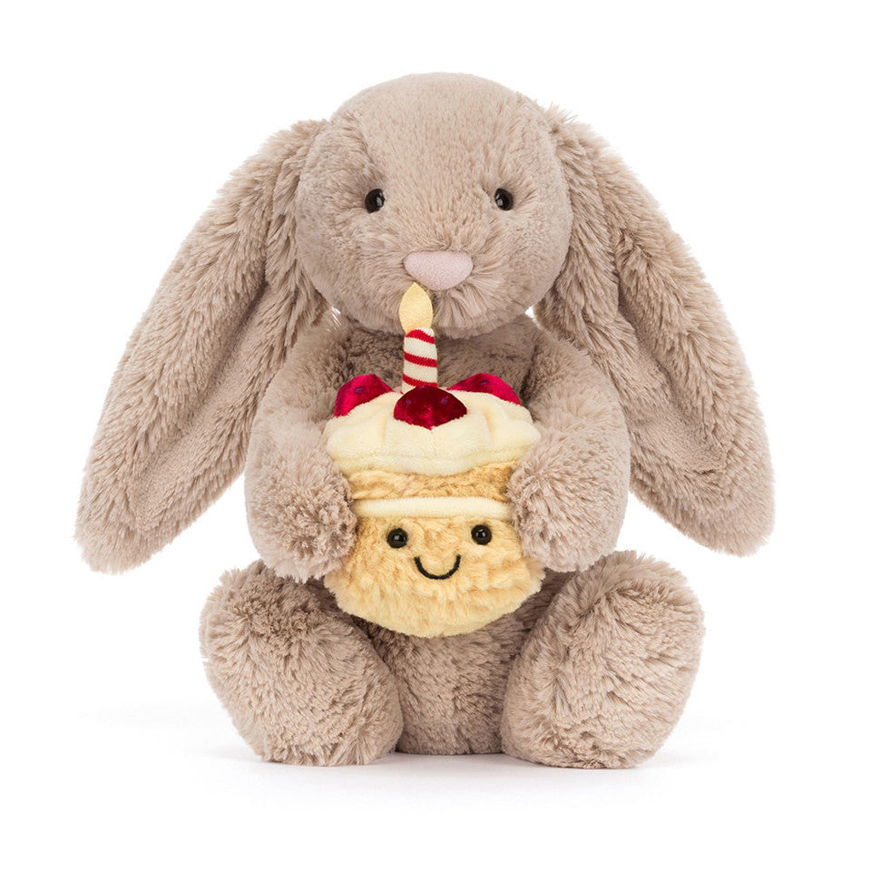 Jellycat | Bashful Beige Bunny 'Birthday' Original