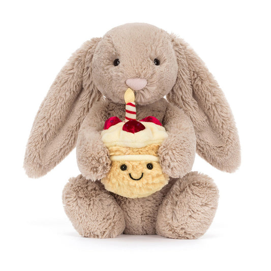 Jellycat | Bashful Beige Bunny 'Birthday' Original
