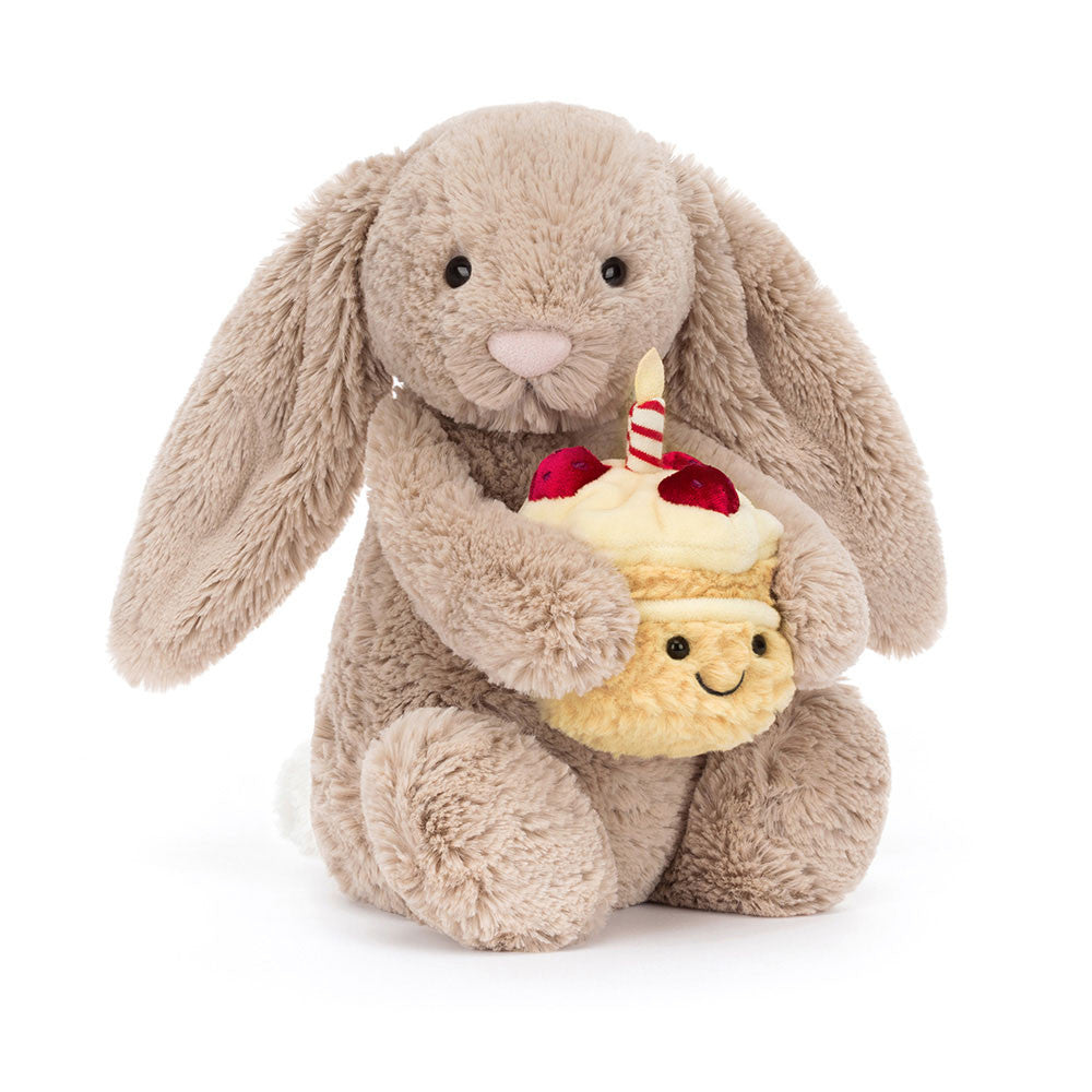 Jellycat | Bashful Beige Bunny 'Birthday' Original