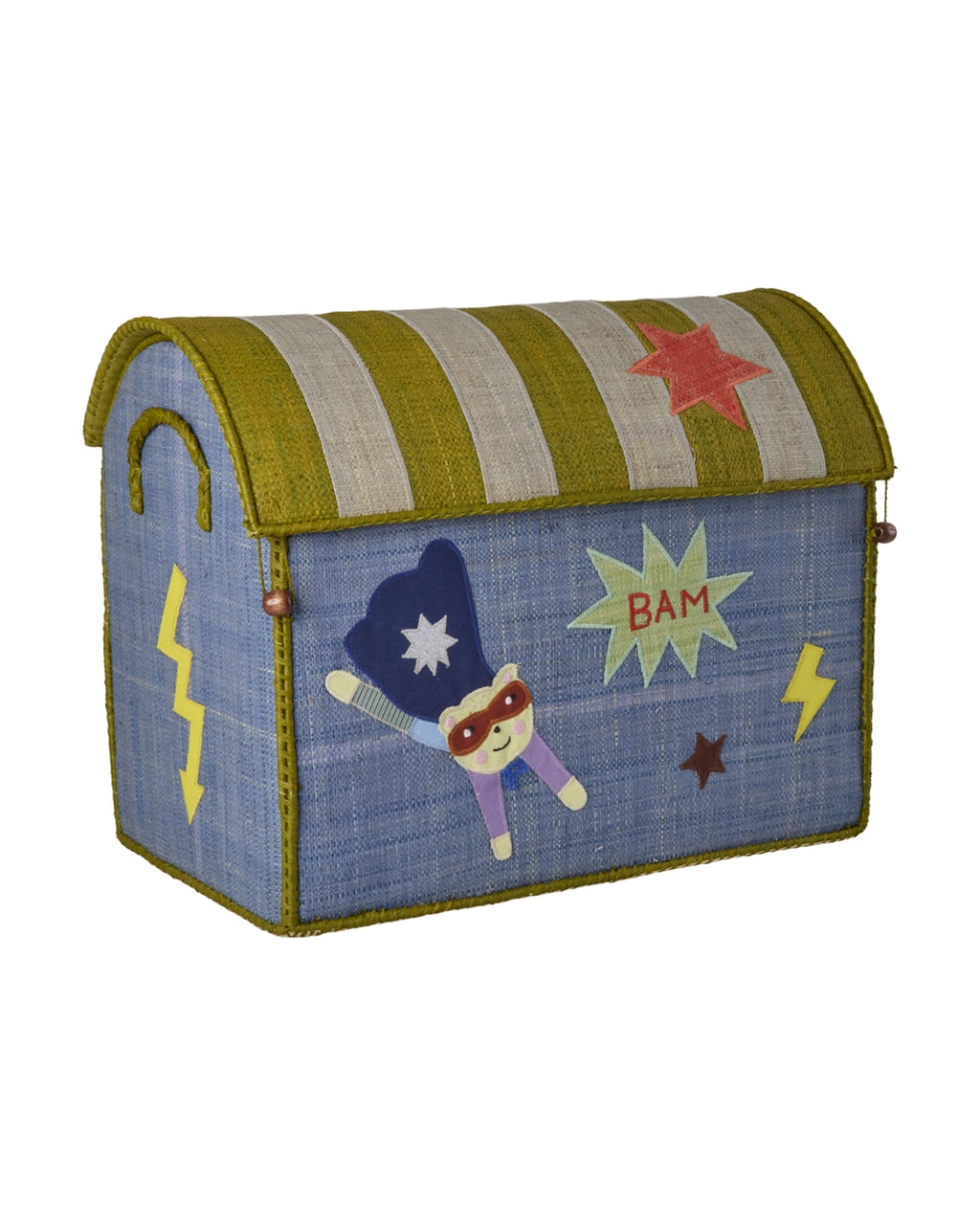 RICE | Raffia storage house - hero theme - blauw