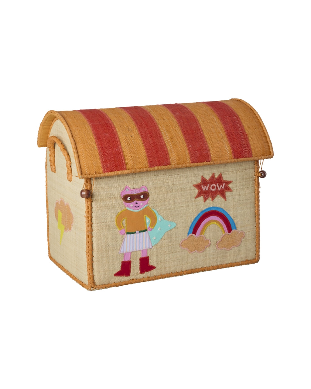 RICE | Raffia storage house - hero theme - roze