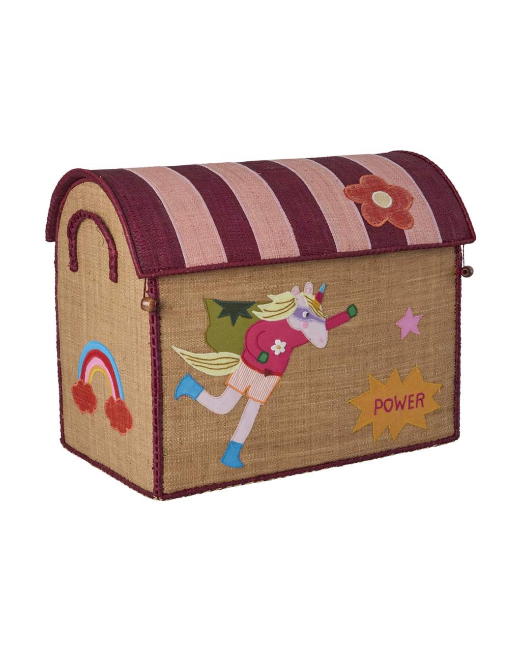 RICE | Raffia storage house - hero theme - roze