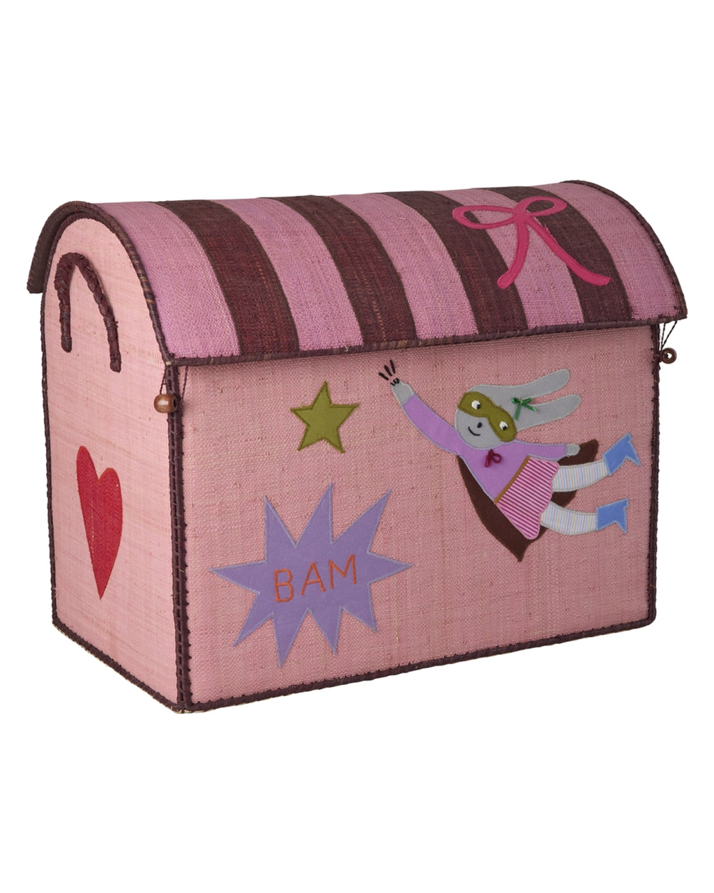 RICE | Raffia storage house - hero theme - roze