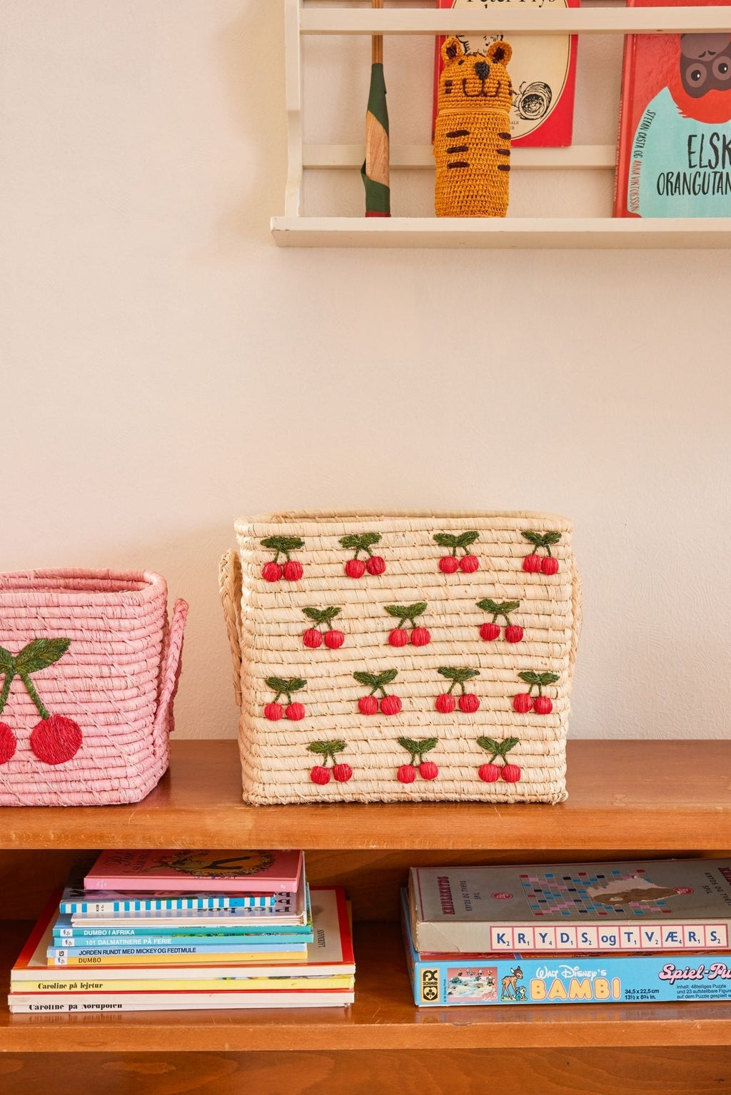 RICE | raffia mand kersen