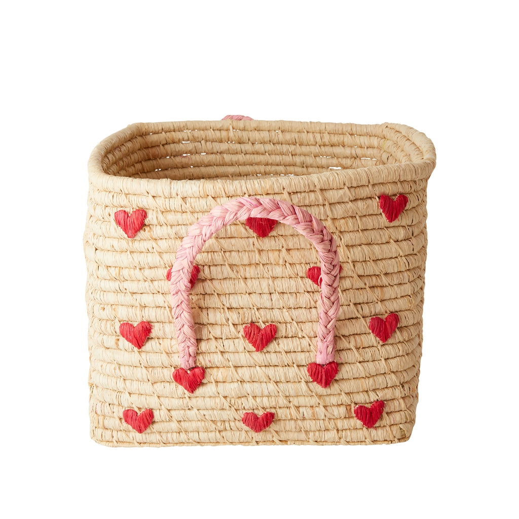 RICE | raffia mand hart