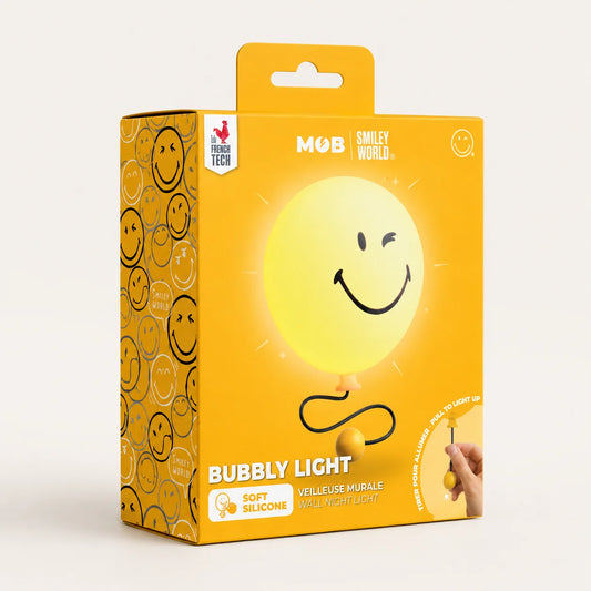 MOB | Bubbly Light Smiley World Geel