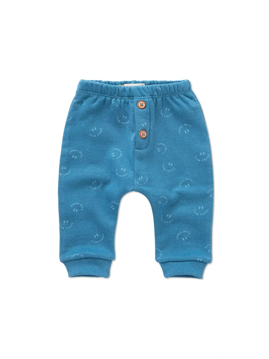 Sproet & Sprout | baby joggingbroek Club Chaos - krijtbordblauw