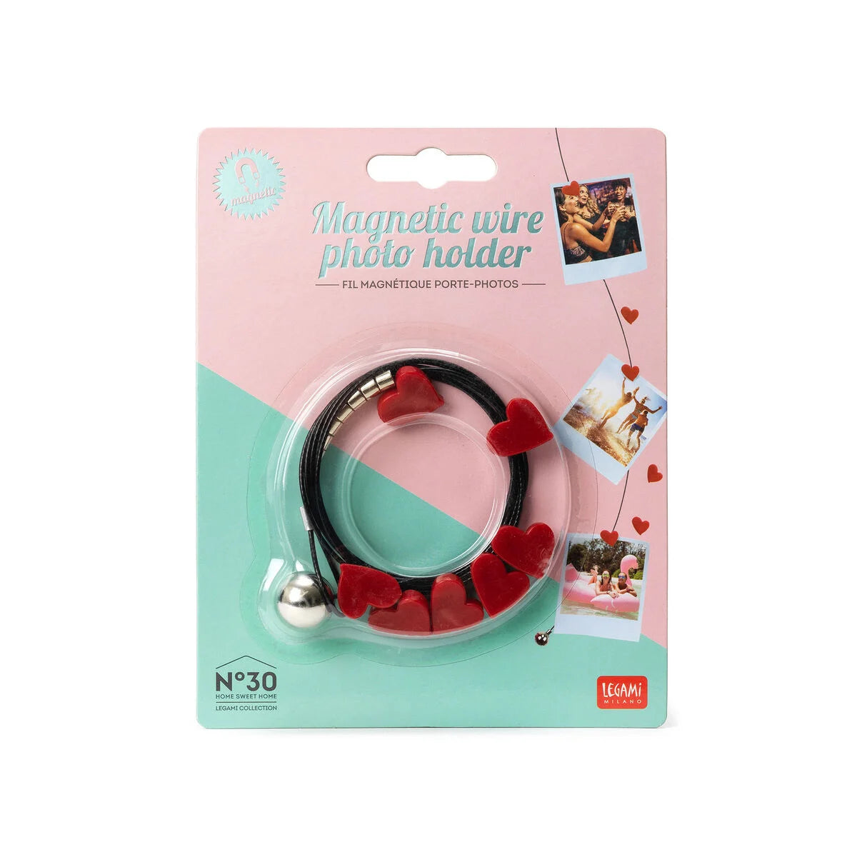 Legami | Fotohouder met Magneetdraad – Hartjes