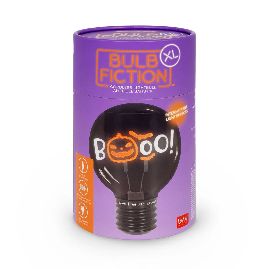 Legami Bulb Fiction XL tafellamp – Pumpkin Booo