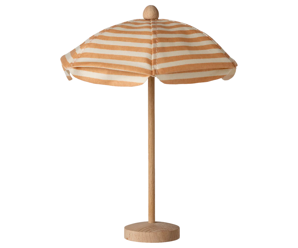 Maileg | Beach Umbrella Mouse – Soft Coral