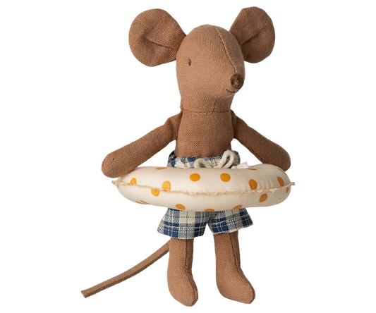 Maileg | Beach Mouse Little Brother – Yellow Dots