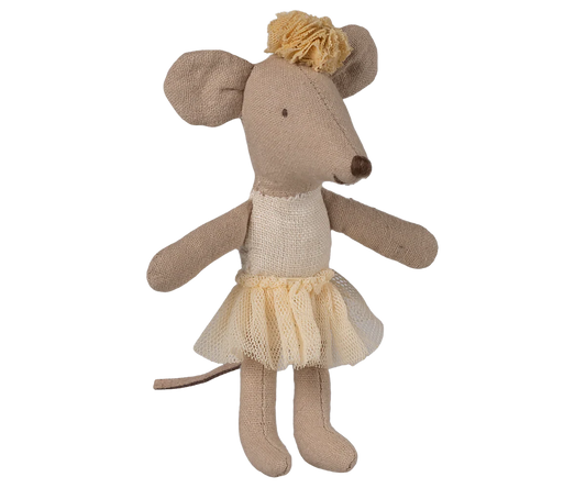 Maileg | Ballerina Mouse Little Sister – Off White