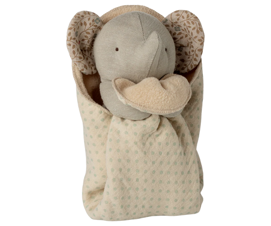 Maileg | Lullaby Friends Elephant Mini – Iron Grey