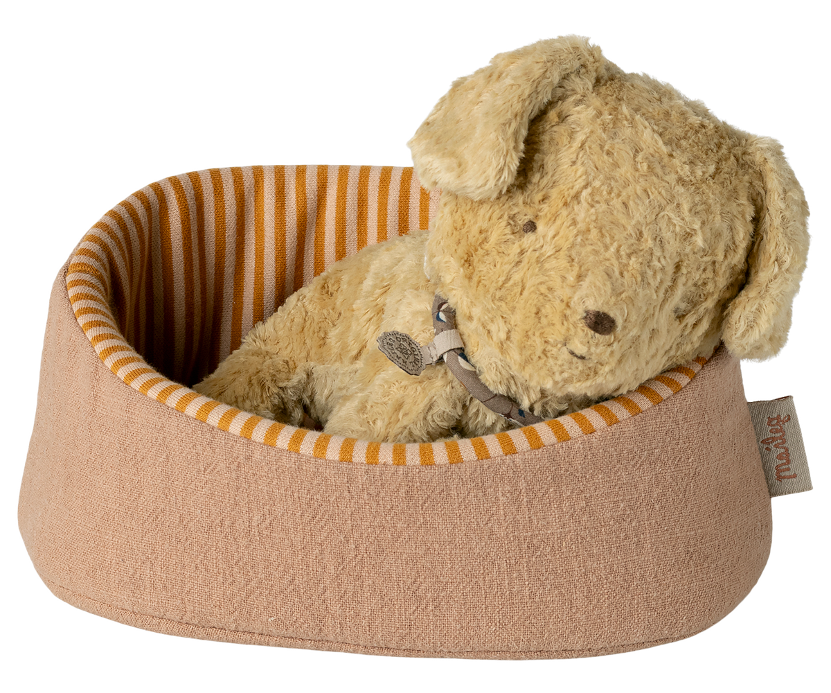 Maileg | Pet basket, puppy hondenmand, powder | 16-6912-00