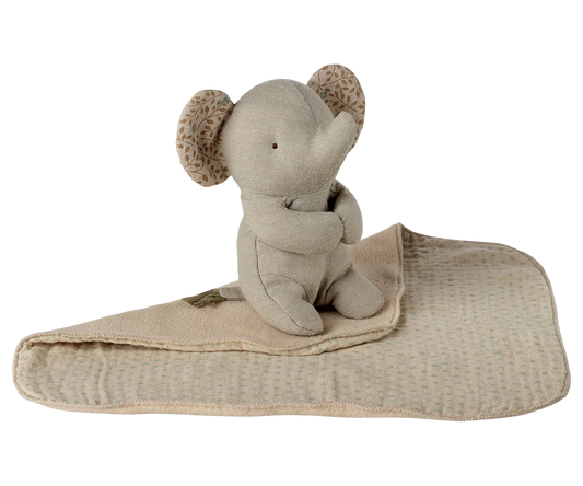 Maileg | Lullaby Friends Elephant Mini – Iron Grey