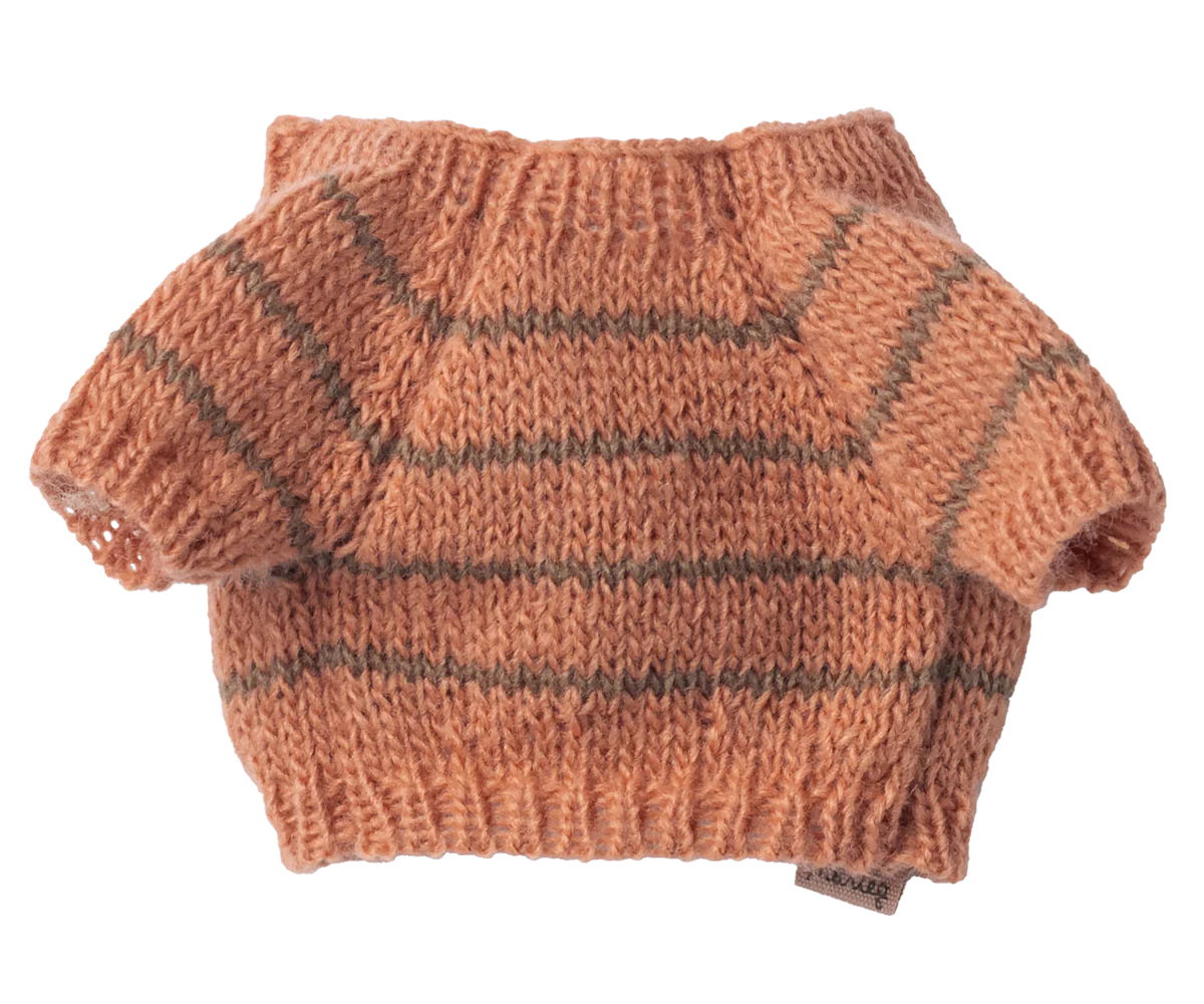 Maileg | Puppy Knitted Sweater Small – Coral
