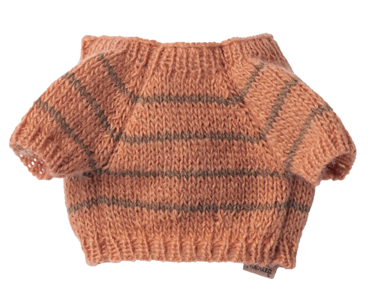 Maileg | Puppy Knitted Sweater Small – Coral