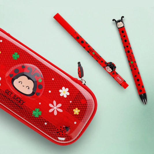 Legami | Gel Pen Ladybug – Get Lucky (Zwarte Inkt)