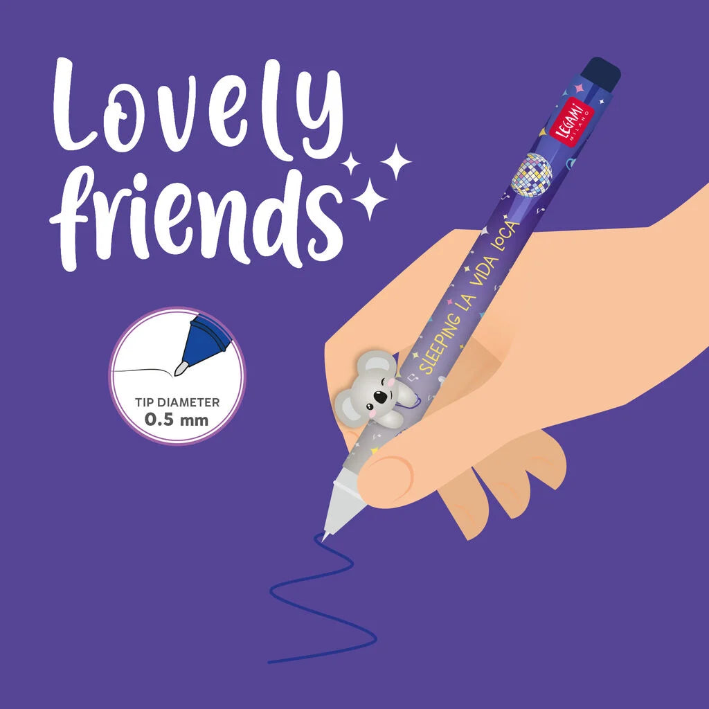 Legami Koala Lovely Friends Gelpen – Sleeping la Vida Loca