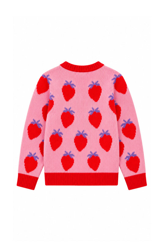 The New Chapter | Jhené sweater rood met hartjes