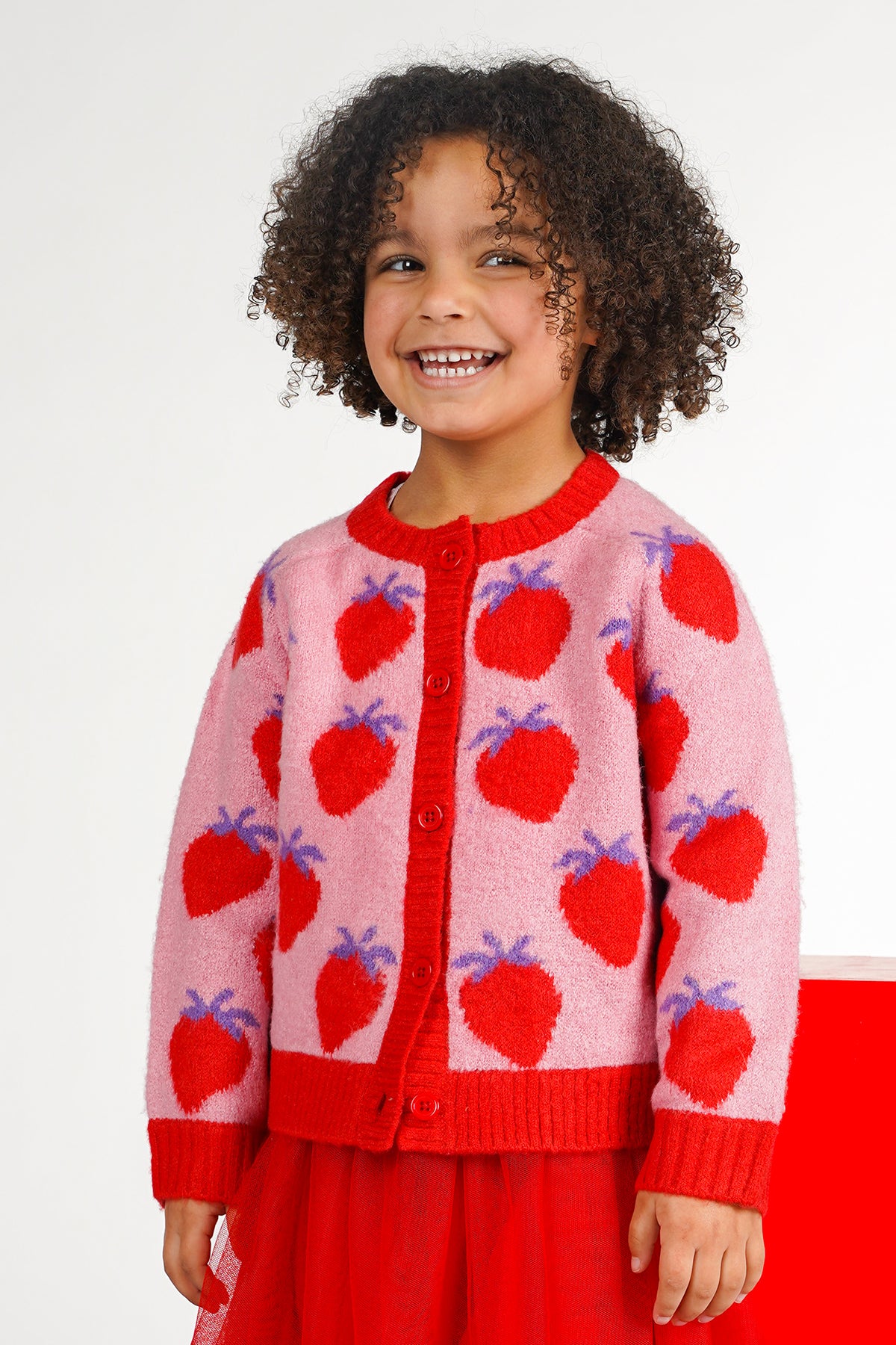 The New Chapter | Jhené sweater rood met hartjes