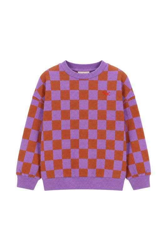 The New Chapter | Billie sweater bordeaux check