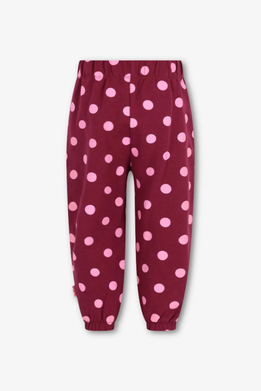The New Chapter | Wolf sweatpants bordeaux met stip