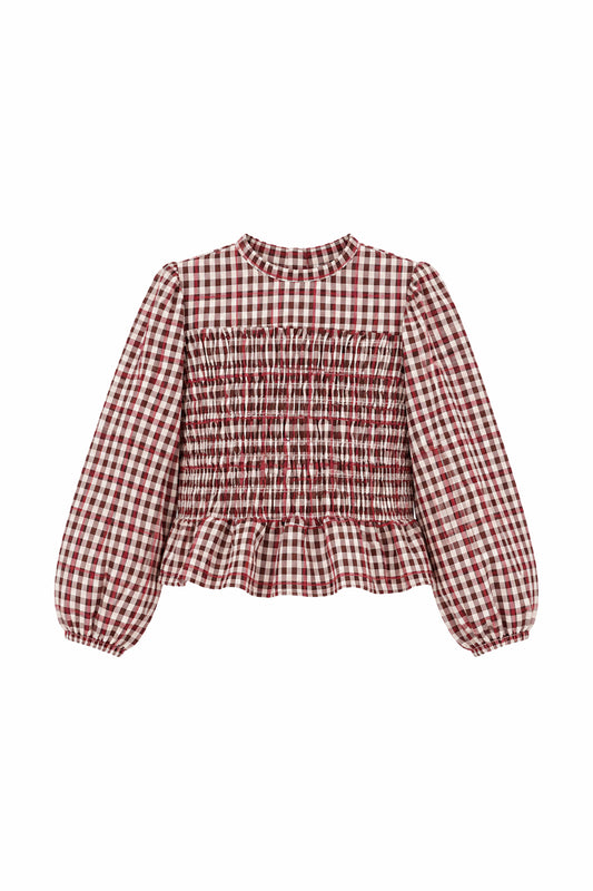 The New Chapter | Izzy blouse Burgundy