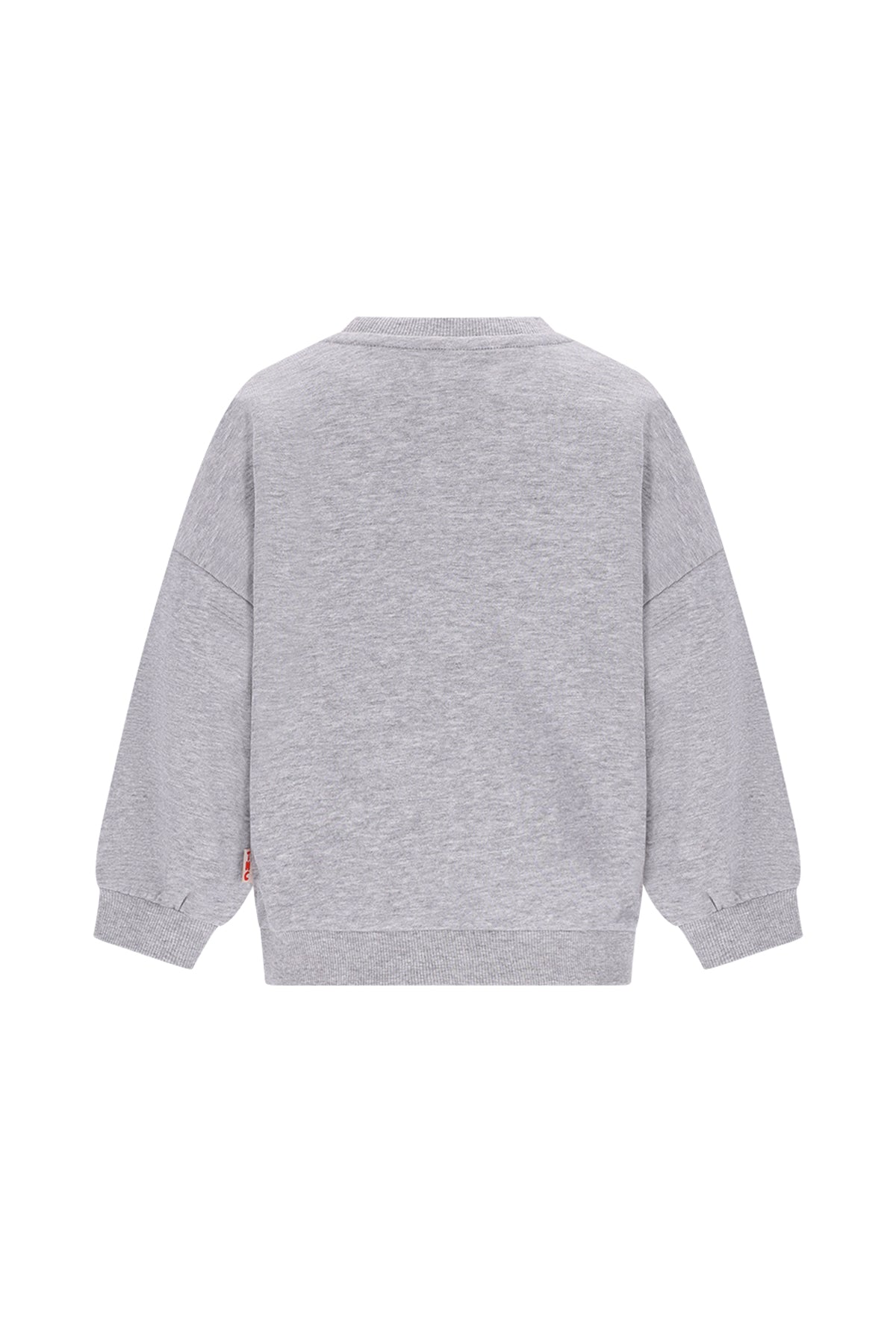 The New Chapter | Billie sweater grijs met roze hart