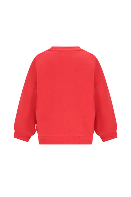 The New Chapter | Billie sweater rood met print