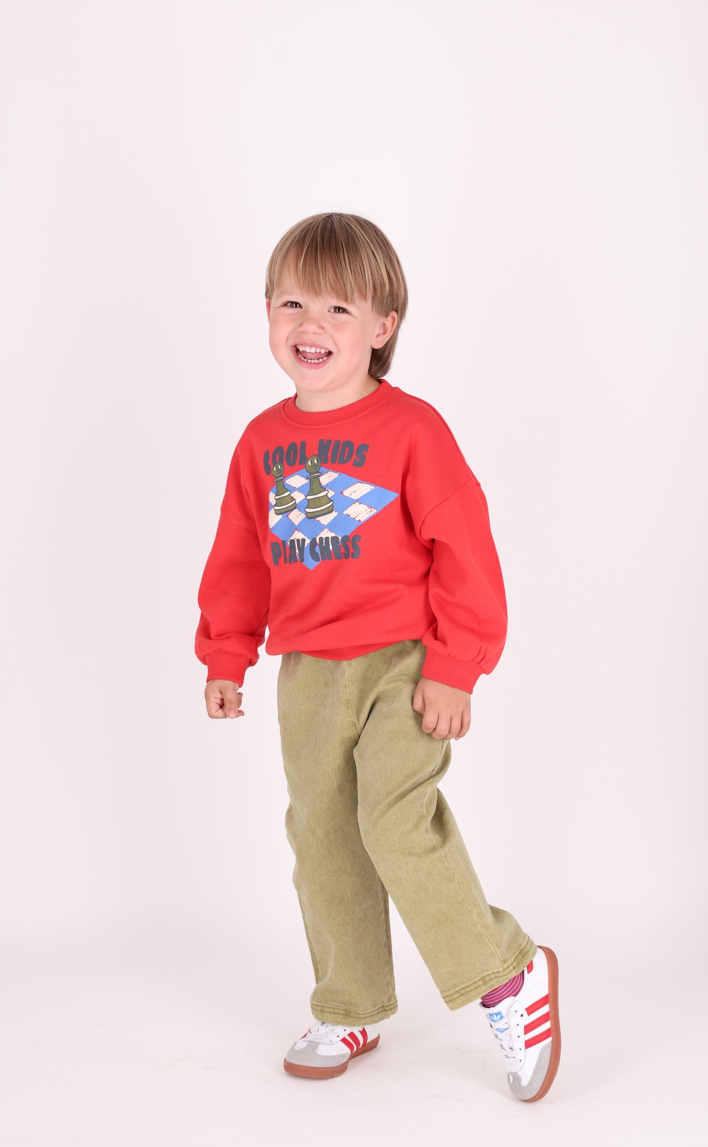 The New Chapter | Billie sweater rood met print