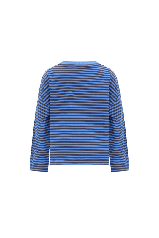 The New Chapter | Lou longsleeve blauw gestreept