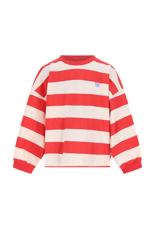 The New Chapter | Mattie longsleeve rood gestreept