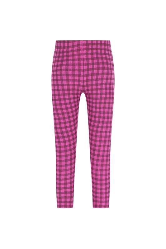 The New Chapter | Zane legging paars geruit