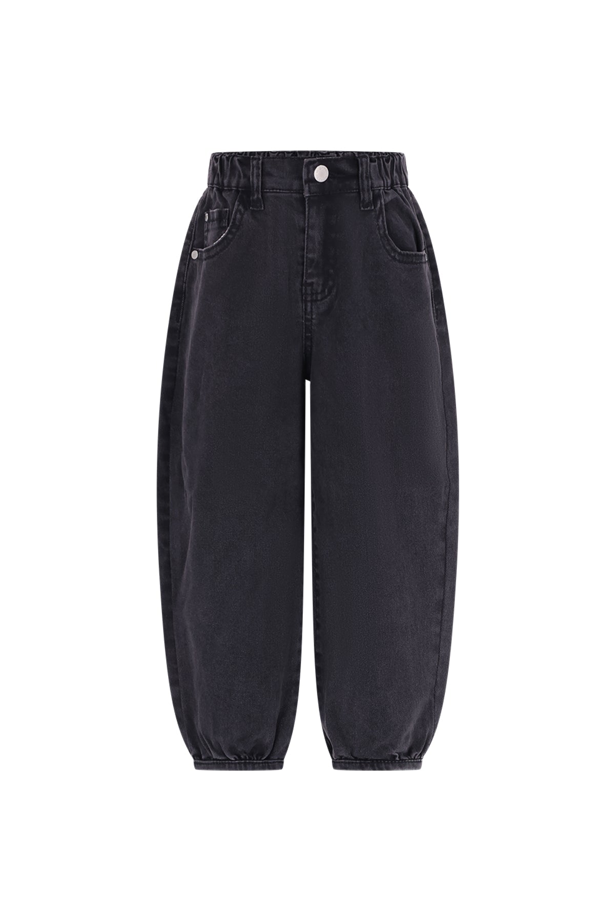 The New Chapter | Stije denim broek donkergrijs