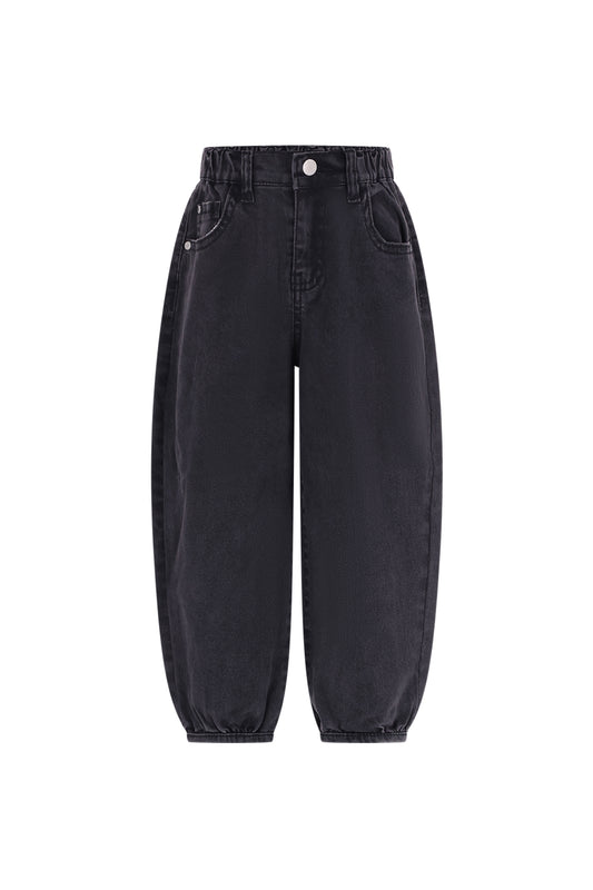 The New Chapter | Stije denim broek donkergrijs