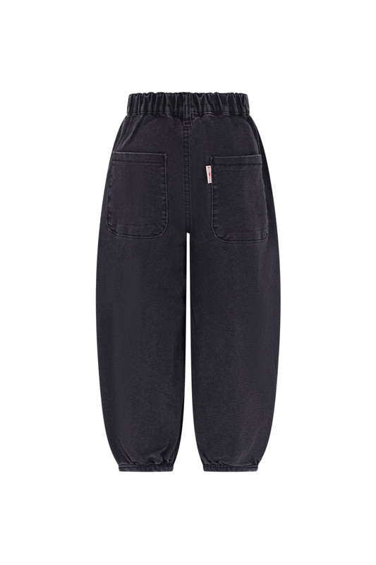The New Chapter | Stije denim broek donkergrijs