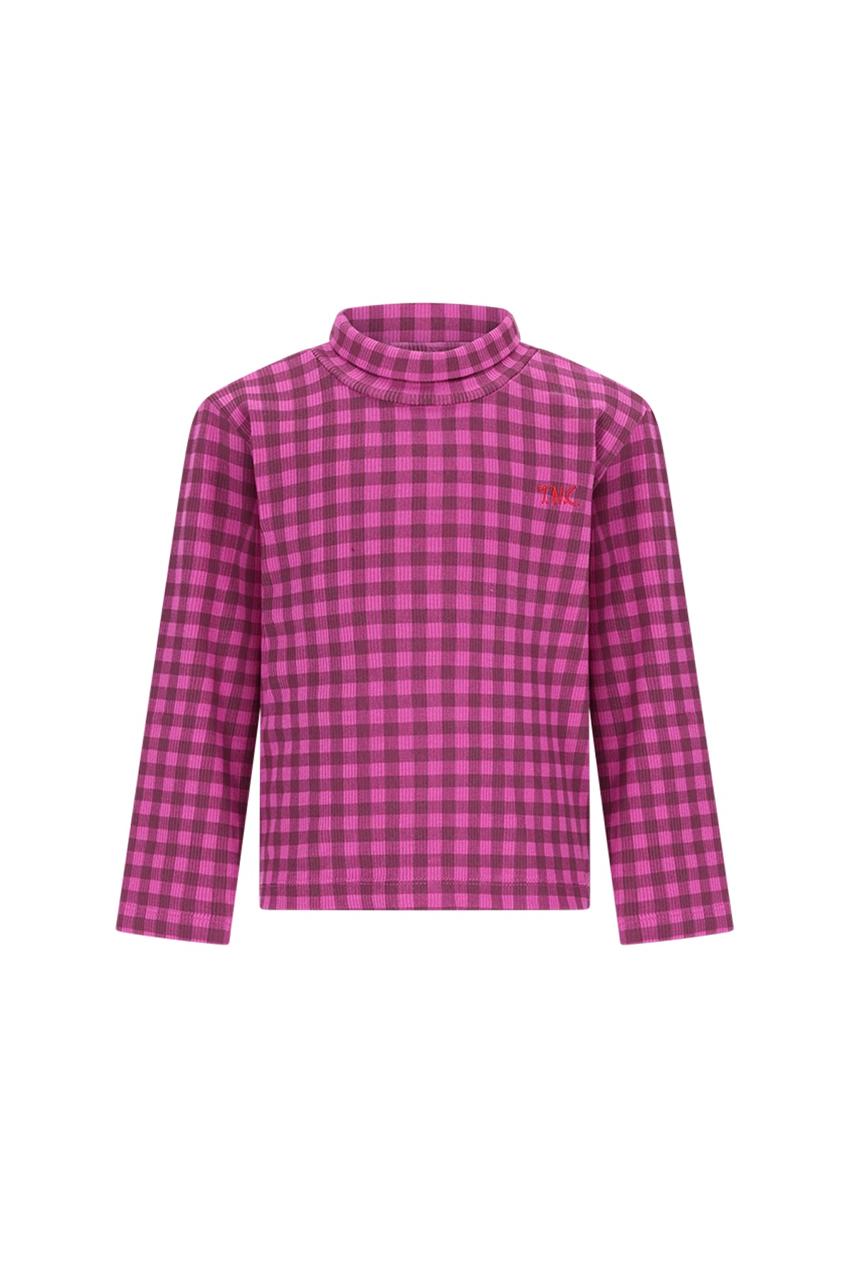 The New Chapter | Cody longsleeve paars geruit