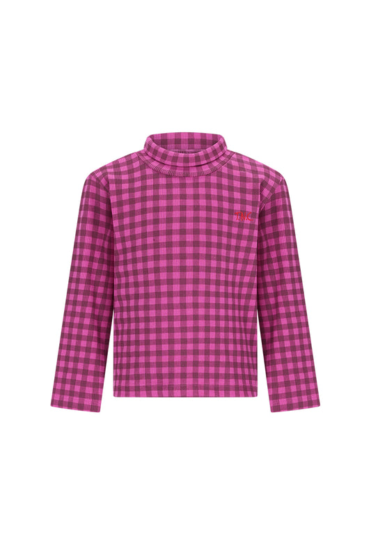 The New Chapter | Cody longsleeve paars geruit