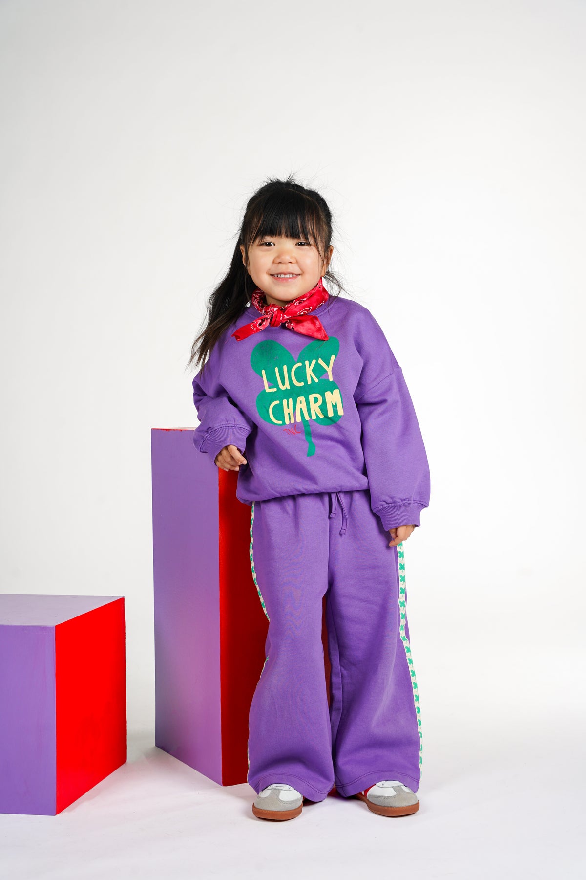 The New Chapter | Billie sweater paars-groen