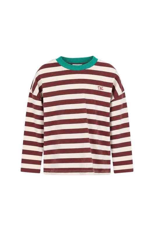 The New Chapter | Lou longsleeve bruin-ecru gestreept