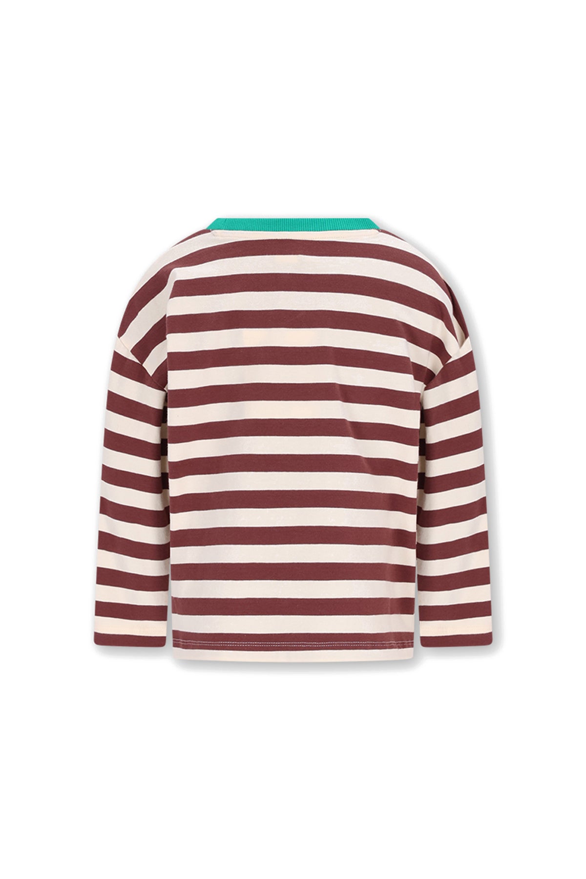 The New Chapter | Lou longsleeve bruin-ecru gestreept
