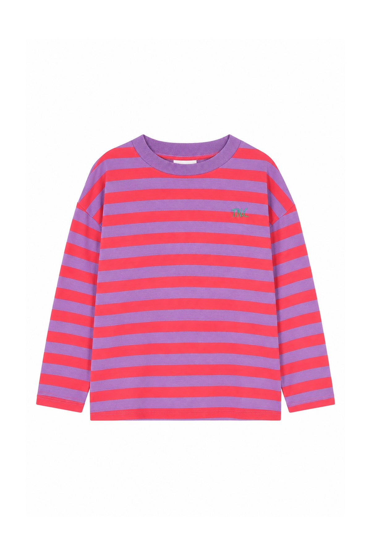 The New Chapter | Lou longsleeve rood-blauw gestreept
