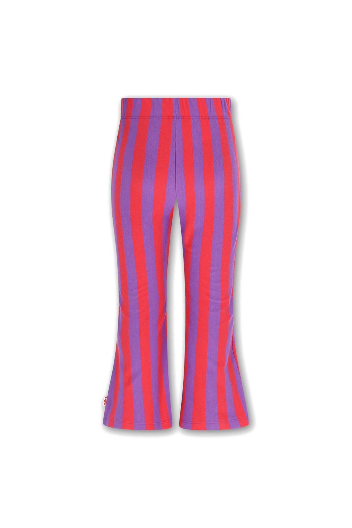 The New Chapter | Nena flared broek rood-paars gestreept