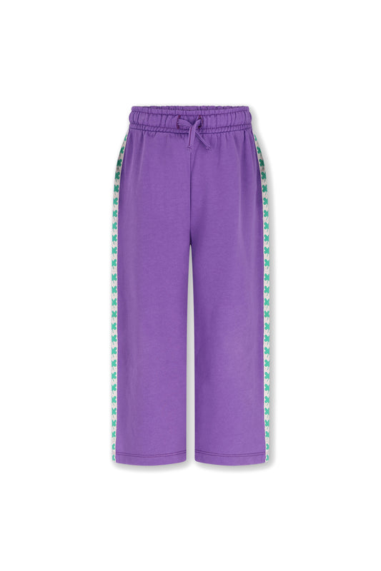 The New Chapter | Dide sweatpants paars-groen