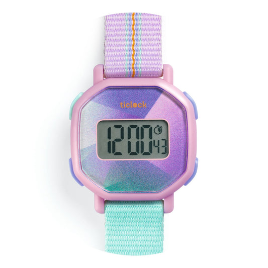 Djeco | Digitaal kinderhorloge - Purple Prisma - DD00452