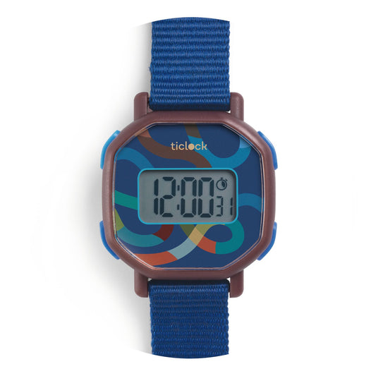 Djeco | Kinderhorloge digitaal - blue volute - DD00457