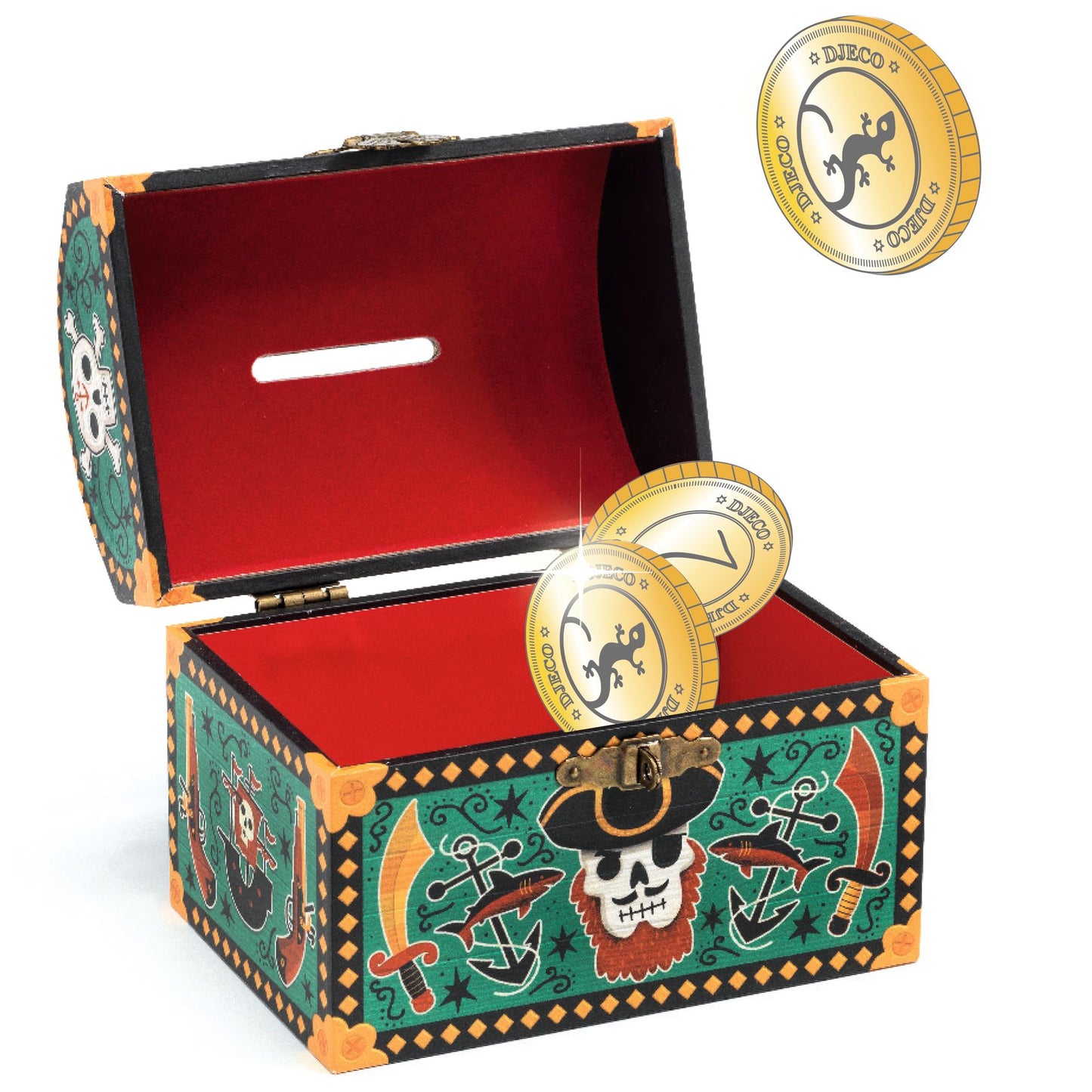Djeco | Geldkist spaarpot - piraten - DD03331