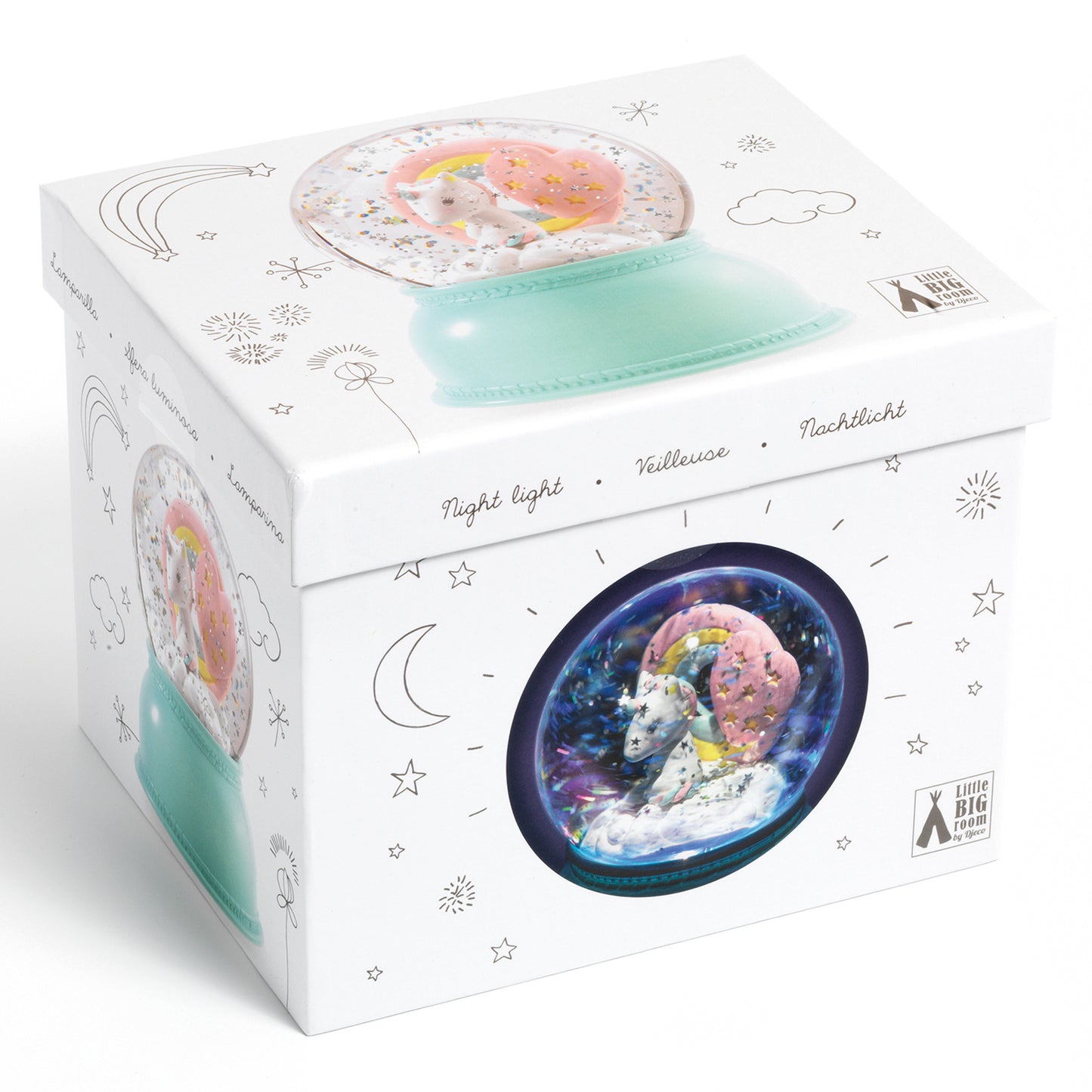 Djeco | Sneeuwbol lamp - eenhoorn - DD03408